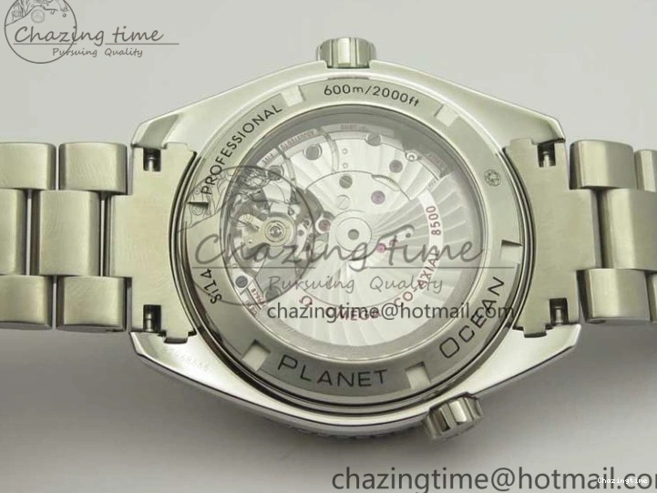 0309 EyeCatching Planet Ocean Professional Ceramic Bezel 45.5mm 1:1 VSF Best Edition Silver Markers on SS Bracelet A8500 Super Clone 8050